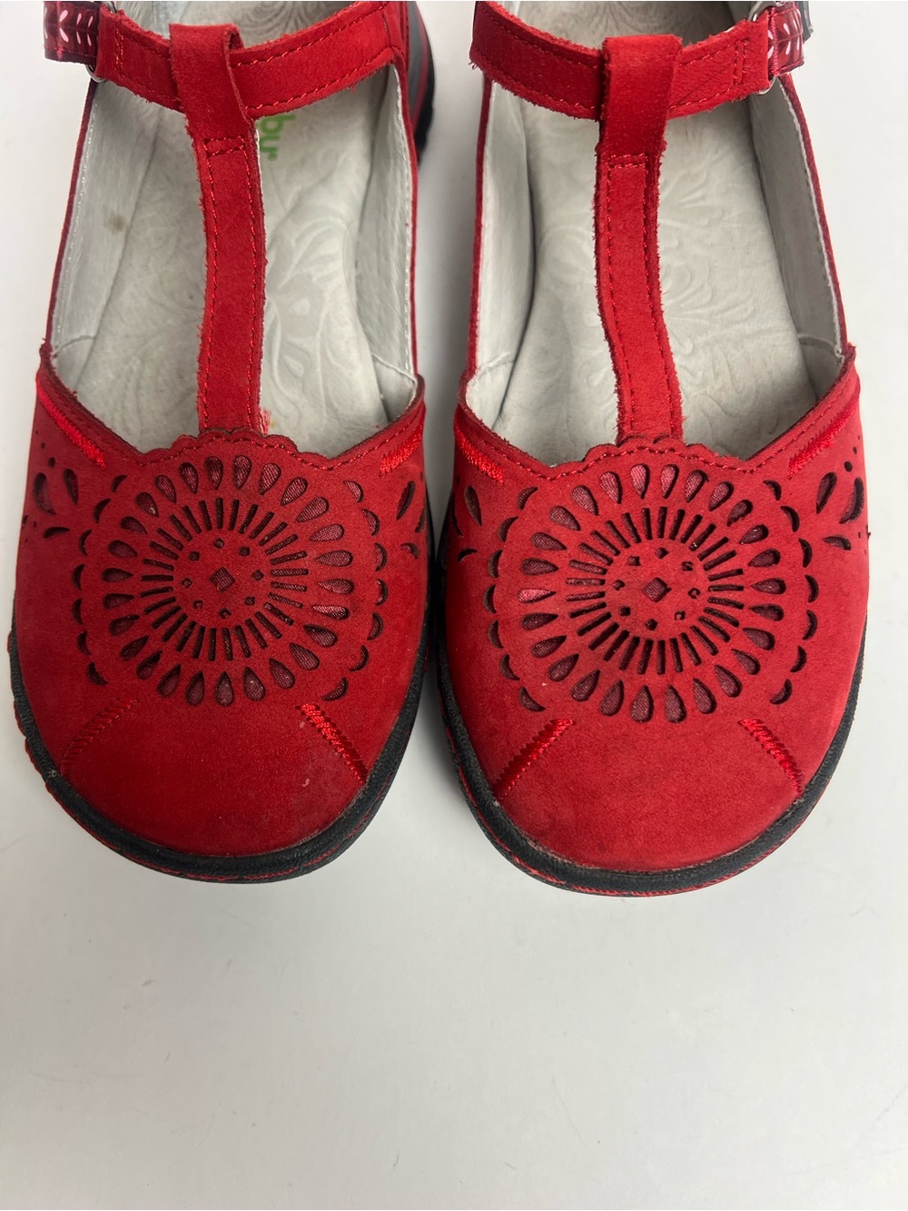JAMBU Women’s Sunkist Size 8 Red Leather Upper Shoes - Picture 5 of 14
